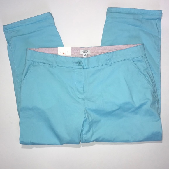 crown & ivy Pants - Crown & Ivy Blue Cropped Pants Size 12 NWT